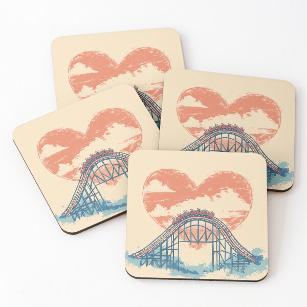 Item preview, Heart & Roller Coaster designed and sold by admin-trevtone.