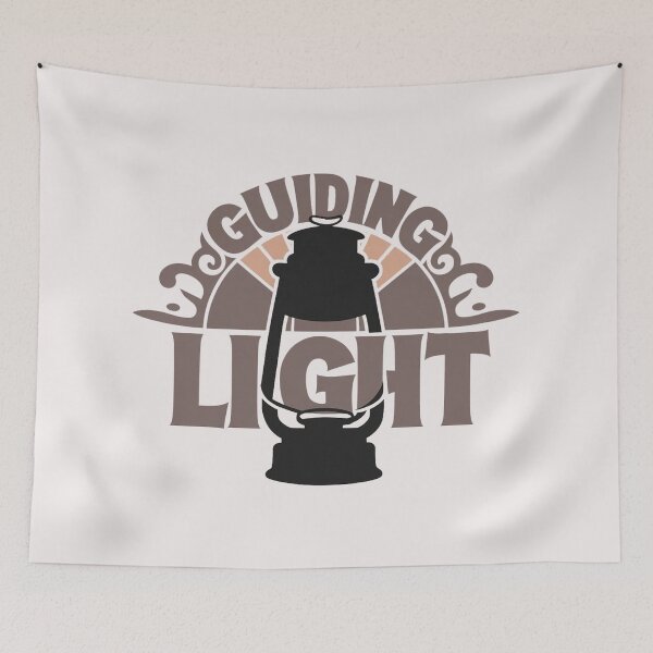 Item preview, Guiding Light T-Shirt design featuring a bold lantern silhouette on a clean white background. Perfect for minimalism lovers designed and sold by benjyjump.
