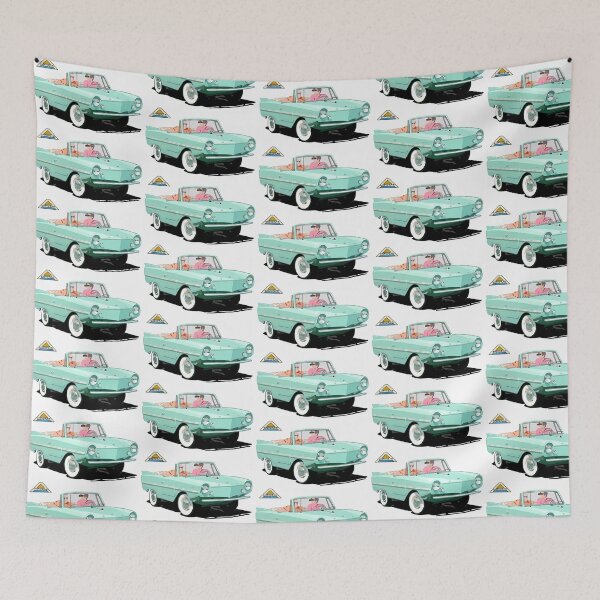Item preview, Mint colored Amphicar designed and sold by avenueart01.