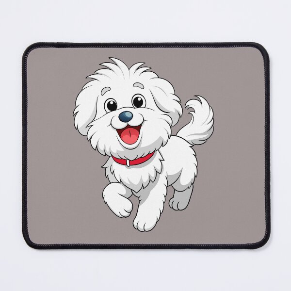 Item preview, Happy Bichon Frise Prancing Art designed and sold by iwcus.