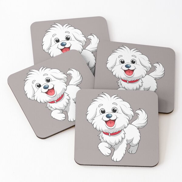 Item preview, Happy Bichon Frise Prancing Art designed and sold by iwcus.