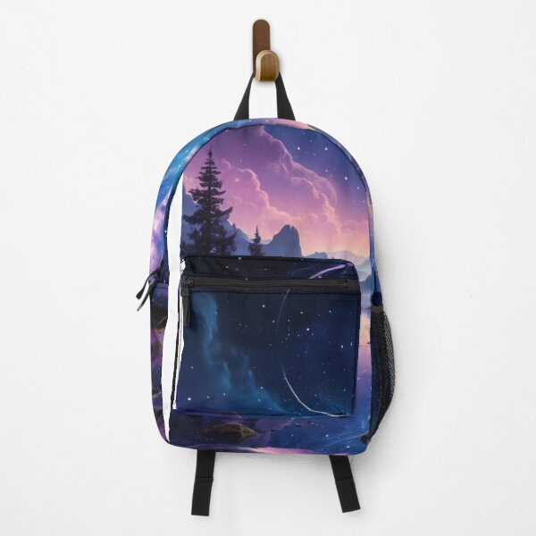 Item preview,  Enchanted Night Landscape with Starry Crescent Reflection designed and sold by PRIME4YOU.