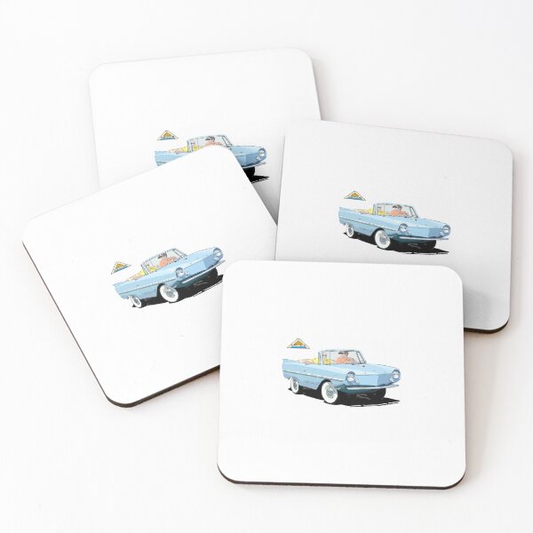 Item preview, Blue colored Amphicar designed and sold by avenueart01.