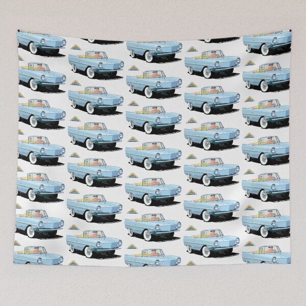 Item preview, Blue colored Amphicar designed and sold by avenueart01.