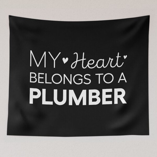 Item preview, My Heart Belongs To A Plumber Cute Plumber Wife designed and sold by RareBunny.
