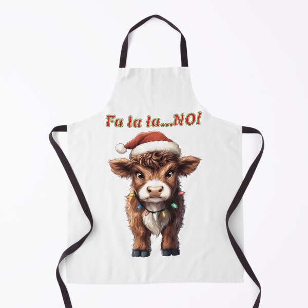 Item preview, Grumpy Christmas Highland Cow designed and sold by QuirkyChicArts.