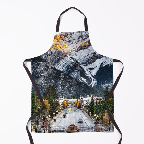 Item preview, Banff main street with Mount Rundle and Alpenglow designed and sold by Kana Photography.