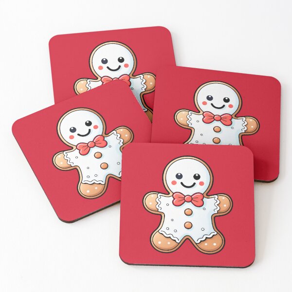 Item preview, Smiling Gingerbread Man Holiday Illustration Design. designed and sold by HEMRO.