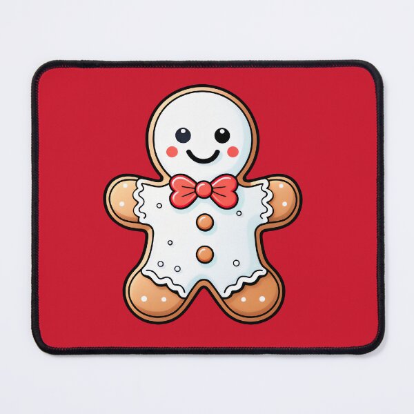 Item preview, Smiling Gingerbread Man Holiday Illustration Design. designed and sold by HEMRO.
