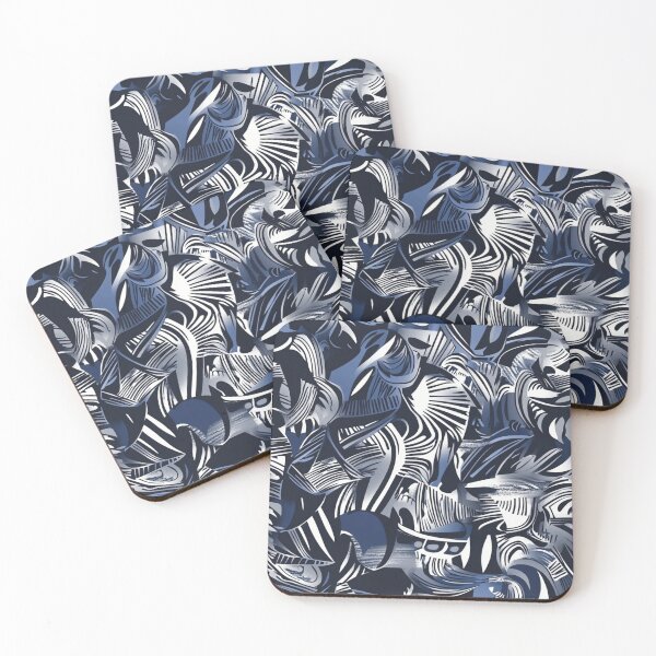 Item preview, Abstract Navy Blue Pattern designed and sold by HausKatz.