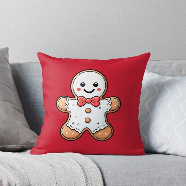 Item preview, Smiling Gingerbread Man Holiday Illustration Design. designed and sold by HEMRO.