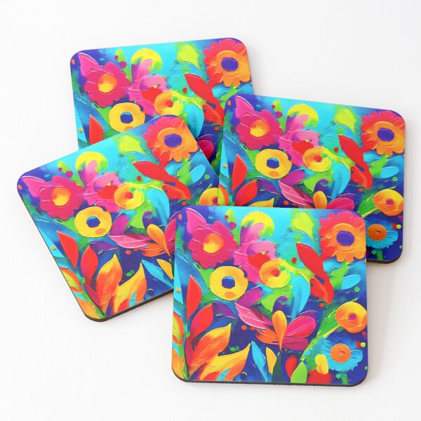 Item preview, Vibrant Floral Fantasy Painting designed and sold by Health And Fitness Posts e-Store.
