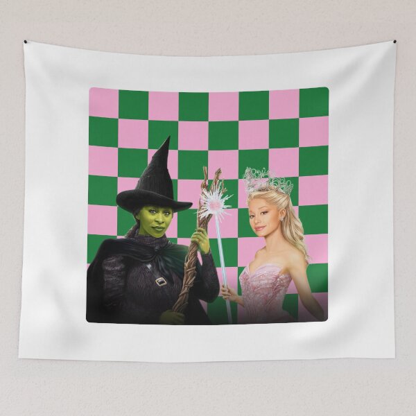 Item preview, green and pink ariana and cynthia movie designed and sold by miss madison creates.