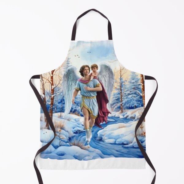 Item preview, Archangel With Baby Angel Ice Skating designed and sold by DivineHaven.