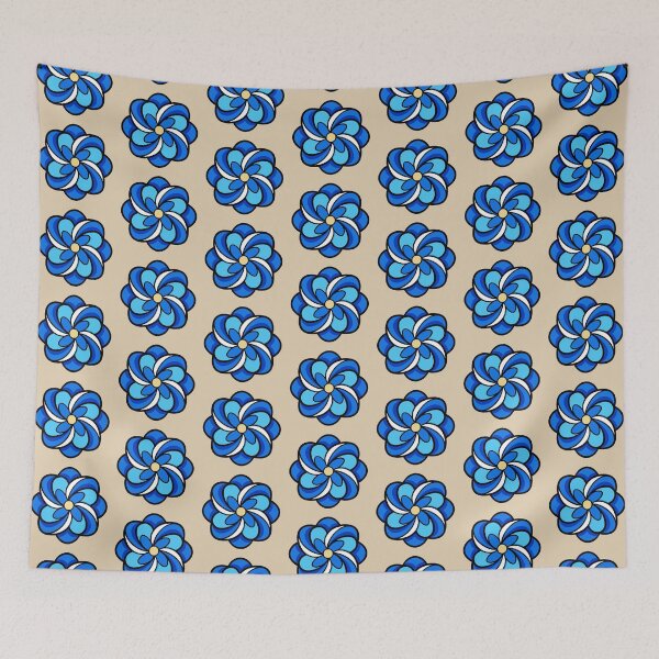 Item preview, Retro Blue Flower designed and sold by GraphicsClub.