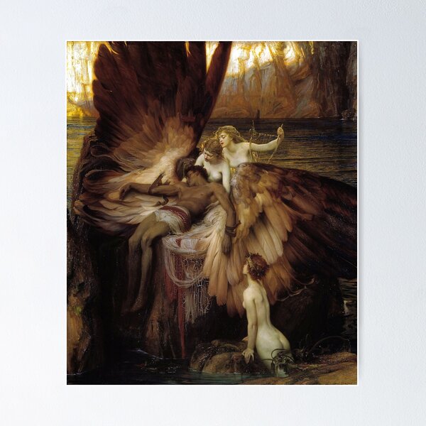 Item preview, The Lament for Icarus - Herbert James Draper designed and sold by forgottenbeauty.