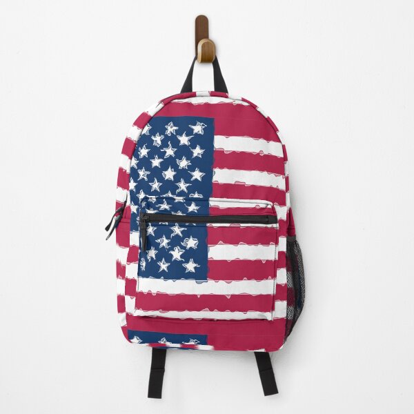 Artikelvorschau, Rote, weiße und blaue USA-Flagge, lustige Kunst entworfen und verkauft von WD-Artist.