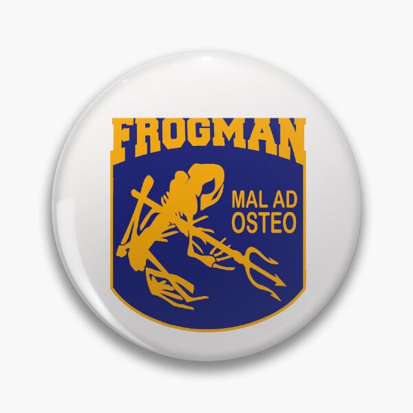Item preview, Frogman; Mal Ad Osteo; designed and sold by StickerApe.