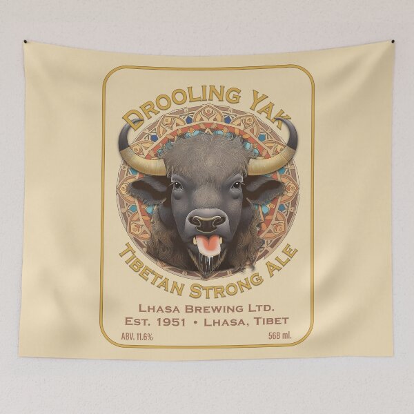 Item preview, Drooling Yak Tibetan Strong Ale designed and sold by travelwitheric.