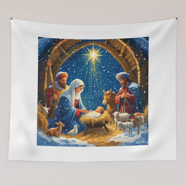 Item preview, Unto us a Savior is born designed and sold by Infinitegoods1.