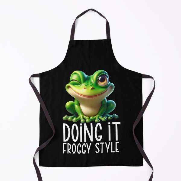 Item preview, Froggy style - funny winking cartoon frog designed and sold by EvergreenWhimsy.