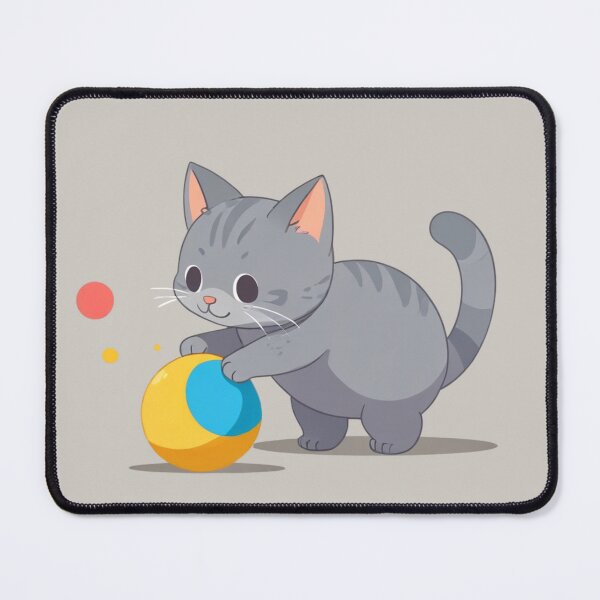 Item preview, Playful grey kitty designed and sold by PawPurfect.