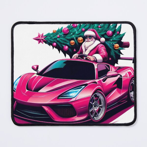 Item preview, Cool Santa Driving Sports Car with Christmas Tree designed and sold by lubushop1.