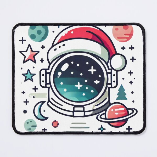 Item preview, Festive Astronaut Christmas in Space Illustration designed and sold by lubushop1.