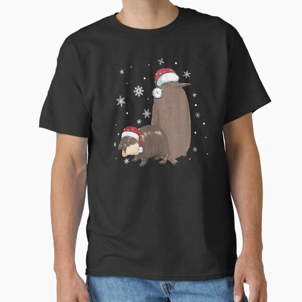 Christmas Pesto and Moo Deng, Penguin and Hippo Meme Classic T-Shirt