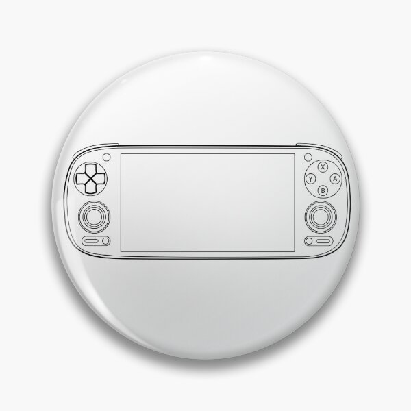 Item preview, RP5 - Retro Game Console - Black Outline designed and sold by RetroGDesigns.
