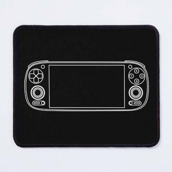 Item preview, RP5 - Retro Game Console - White Outline designed and sold by RetroGDesigns.