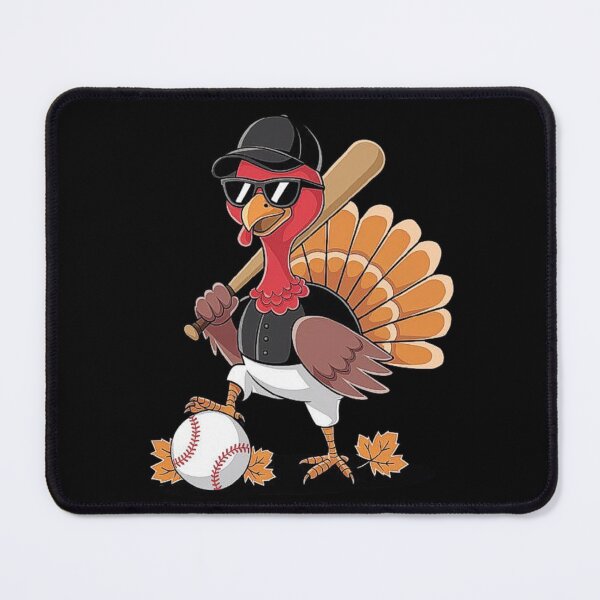 Item preview, Cool Turkey Baseball Player Cartoon - Thanksgiving Sports Design designed and sold by love3617.