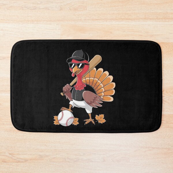 Item preview, Cool Turkey Baseball Player Cartoon - Thanksgiving Sports Design designed and sold by love3617.