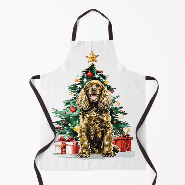 Item preview, Cocker Spaniel Dog - gold - Christmas Tree Watercolor designed and sold by wotsthis.