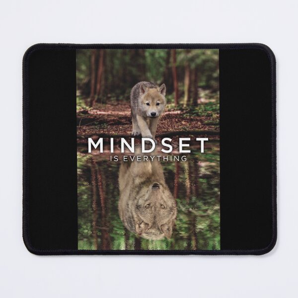 Item preview, Mindset Is Everything, Wolf Inspiration - Success Motivational designed and sold by chantastical.