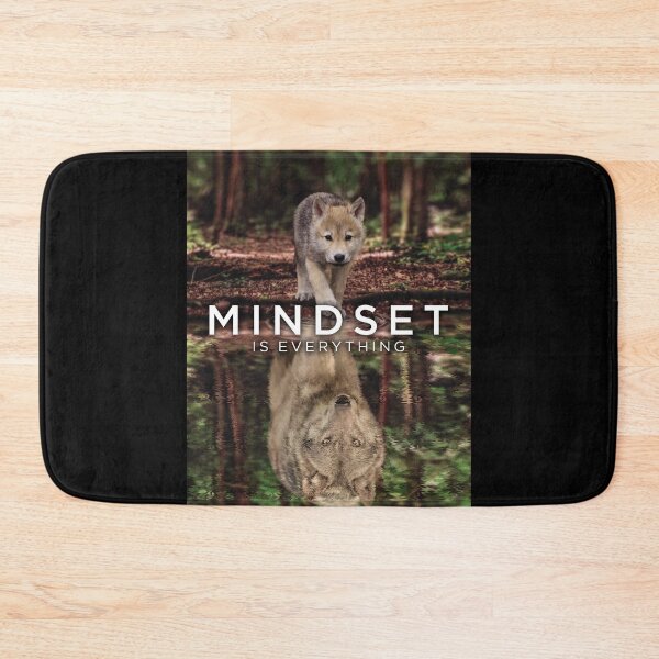 Item preview, Mindset Is Everything, Wolf Inspiration - Success Motivational designed and sold by chantastical.