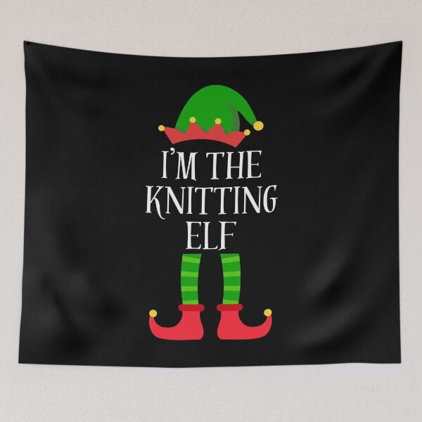 Item preview, I'm the knitting elf - holiday knitting designed and sold by EvergreenWhimsy.
