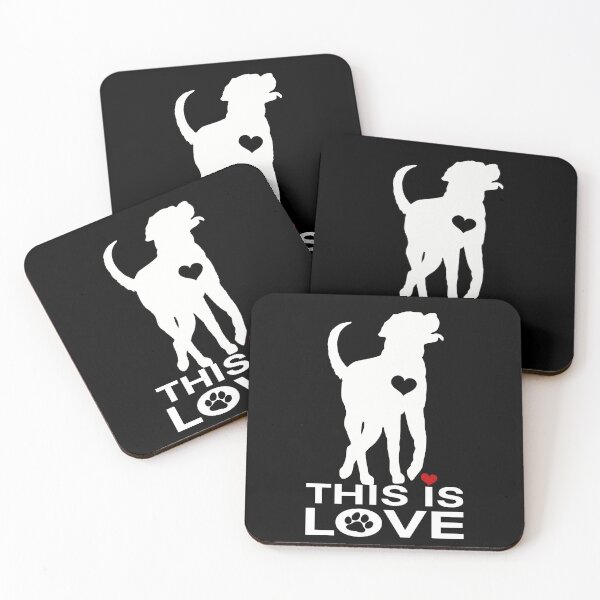 Item preview, This Is Love Happy Labrador Dog designed and sold by Just-Arts-4U.
