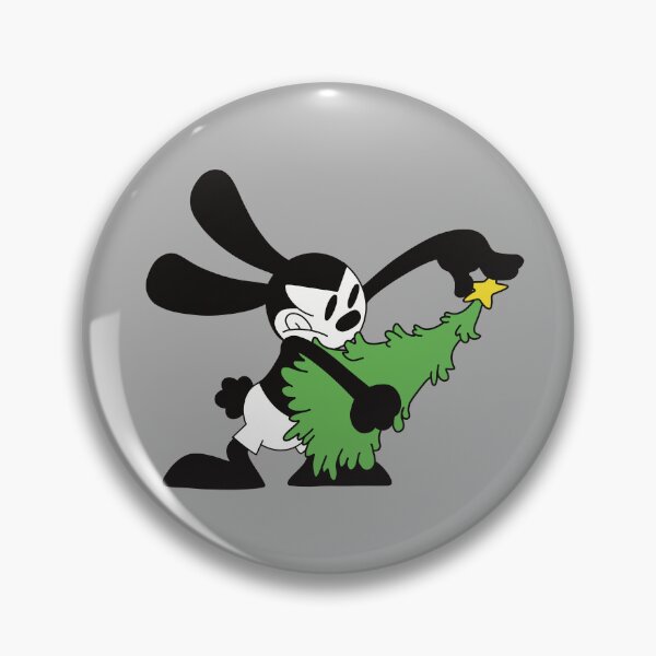 Item preview, Oswald Rabbit Christmas Tree Vintage Cartoon designed and sold by Skull Fern.