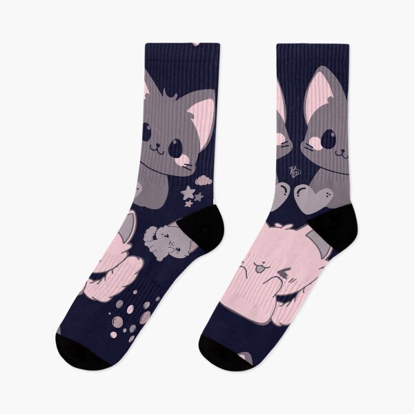 Item preview, Cheeky Cats - gray and pink designed and sold by ProsetoPrint.