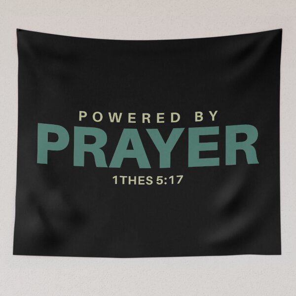 Item preview, Powered by Prayer - 1 Thessalonians 5:17 Scripture-Inspired designed and sold by Lillyamstronger.