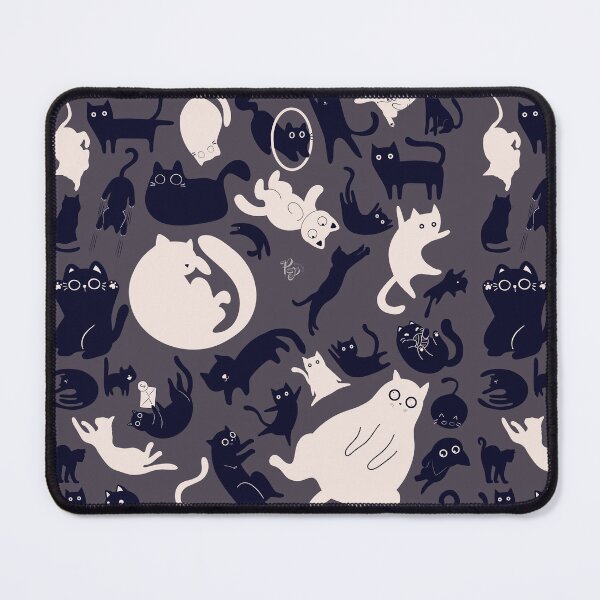 Item preview, Chonky Cat Collage 2 - gray and cream  designed and sold by ProsetoPrint.