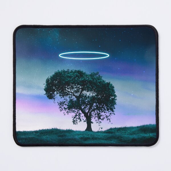 Item preview, Isolated Mystical Tree Under Starry Sky with Glowing Halo designed and sold by emaotx.