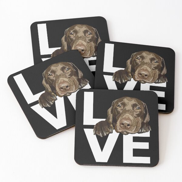 Item preview, Love Chocolate Lab Dog designed and sold by Just-Arts-4U.