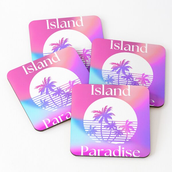 Item preview, Retro Island Paradise Sunset with Vibrant Palm Silhouette designed and sold by Fredster1966.