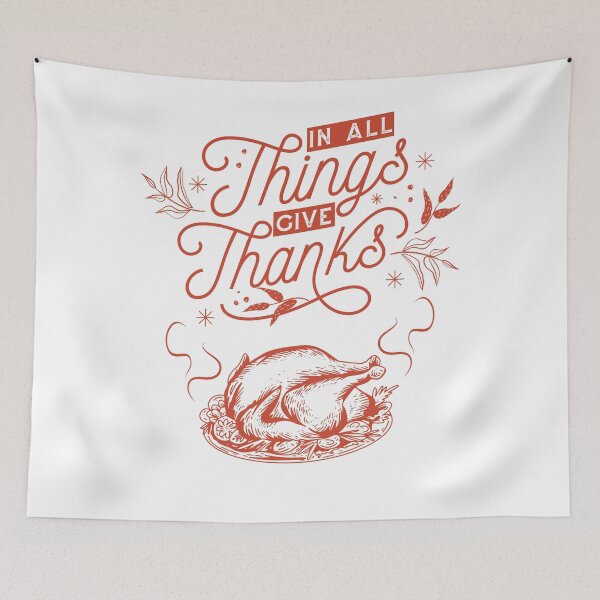 Item preview, Thanksgiving Gifts In All Things Give Thanks lessings in Every Moment Family Turkey Day designed and sold by Loyaltees Apparel.