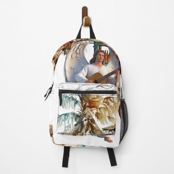 Item preview, Archangel And A Beautiful Cat Playing A Guitar designed and sold by DivineHaven.