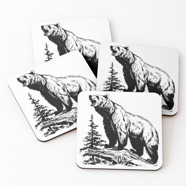 Item preview, Grizzly Bear Black Brown Kodiak Ursid Bruin Wildlife Carnivore Cub  designed and sold by inkoutninja.