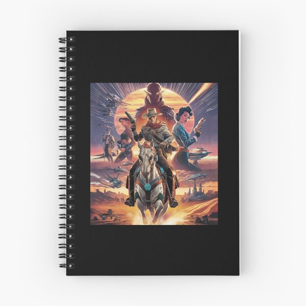Item preview, Sci-Fi Western Adventure Art – Futuristic Cowboys in Alien Landscape designed and sold by love3617.
