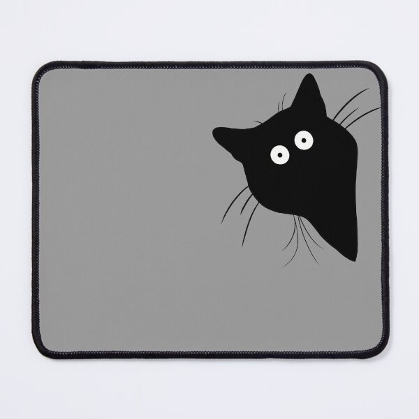 Item preview, Peeking black cat, hiding black cat, sneaky black cat designed and sold by fluffyfriends.